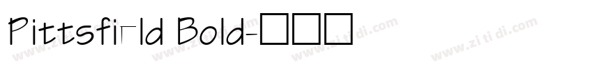 Pittsfield Bold字体转换